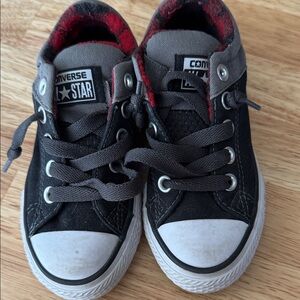 Converse Kids Black and Gray Sneakers